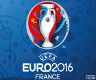Логотип чемпионата ЕВРО-2016, организованном УЕФА во Франции с 10 июня по 10 июля 2016 года.